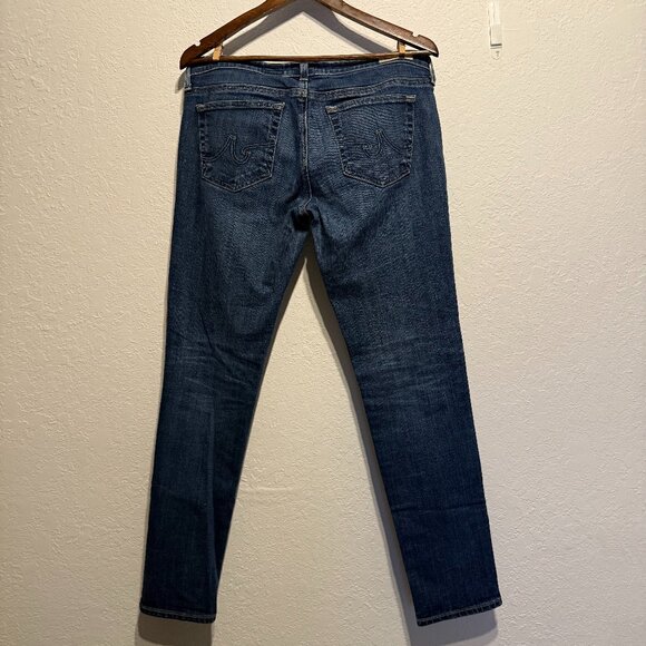 AG Adriano Goldschmied The Stilt Cigarette Leg Jeans Dark Wash Size 30R Stretch - Picture 8 of 10